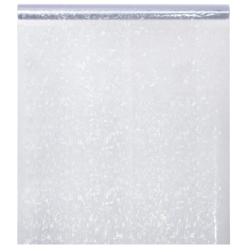vidaXL Window Film Frosted 3D Rainbow Pattern 90x2000 cm PVC