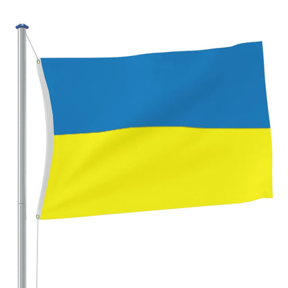 vidaXL Ukraine Flag with Brass Grommets 90x150 cm