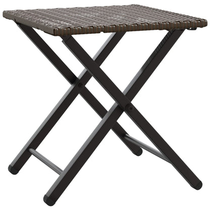 vidaXL 5 Piece Garden Camping Set Foldable Brown Poly Rattan