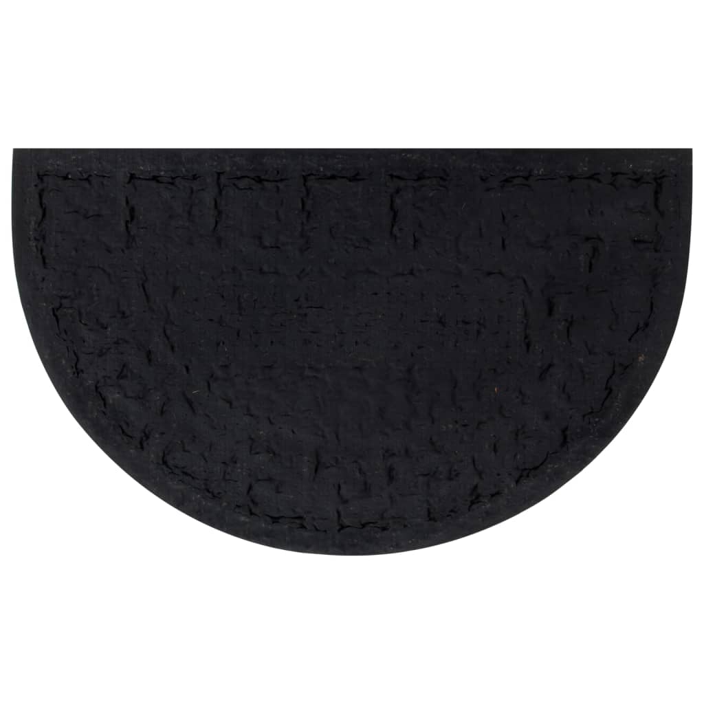 vidaXL Door Mat Half Round 45x75 cm Rubber and Coir