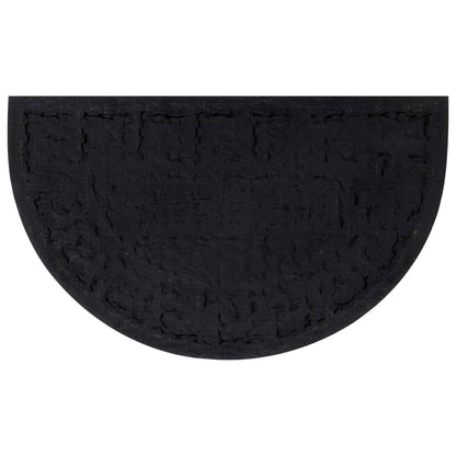 vidaXL Door Mat Half Round 45x75 cm Rubber and Coir