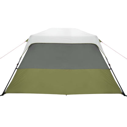 vidaXL Family Tent with LED 6-Person Light Green Quick Release