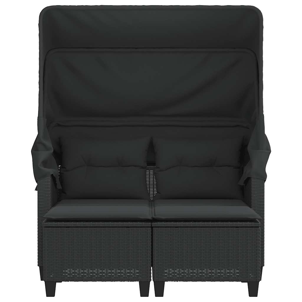 vidaXL Garden Sofa | Black