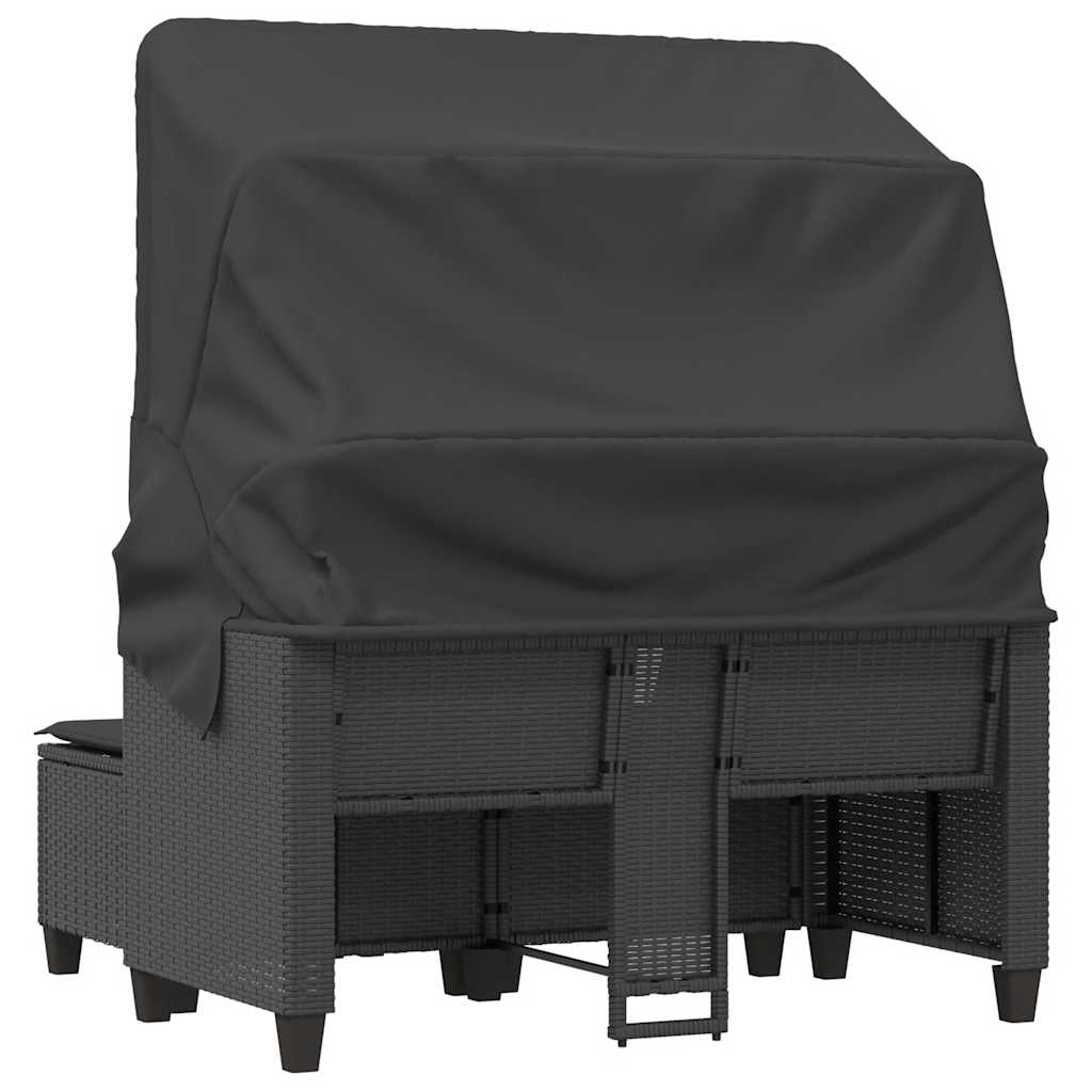 vidaXL Garden Sofa | Black