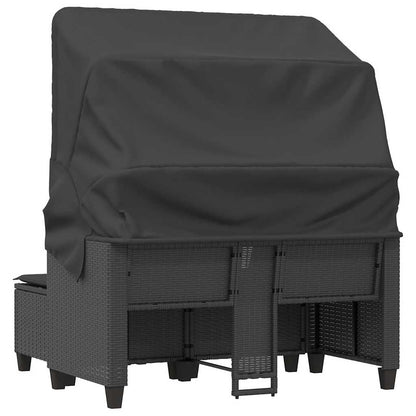 vidaXL Garden Sofa | Black