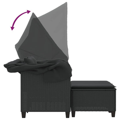 vidaXL Garden Sofa | Black