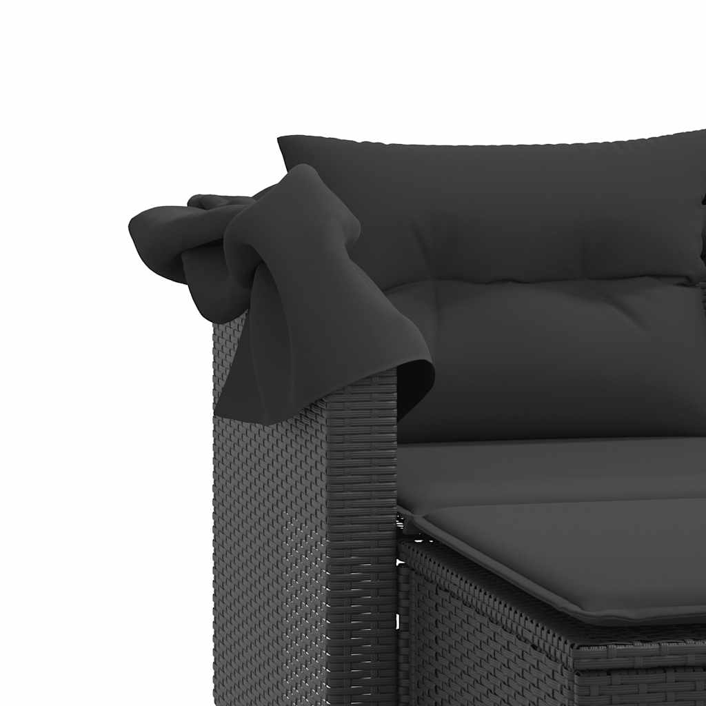 vidaXL Garden Sofa | Black