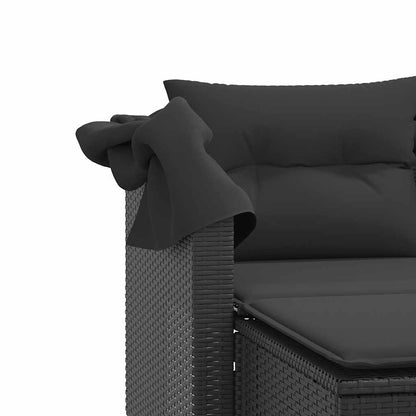 vidaXL Garden Sofa | Black