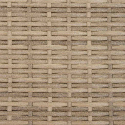 vidaXL Garden Sofa | Beige | PE Rattan | 2-seater | Removable Covers