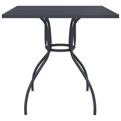 vidaXL Garden Dining Set | Anthracite | Expanded metal mesh | Compact | Foldable