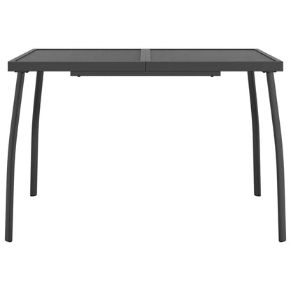 vidaXL 5 Piece Garden Dining Set Anthracite Metal Mesh