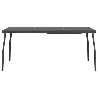 vidaXL Garden Dining Set | Anthracite | Metal | Medium | Foldable