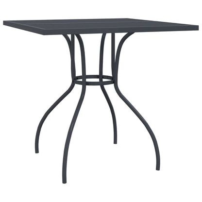 vidaXL Garden Dining Set | Anthracite | Metal Mesh | 5 Piece Set | Foldable