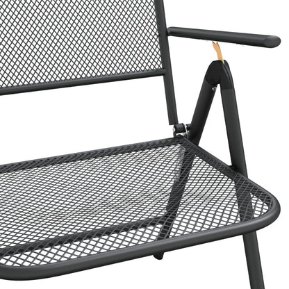 vidaXL Garden Dining Set | Anthracite | Metal mesh | Standard for outdoor dining