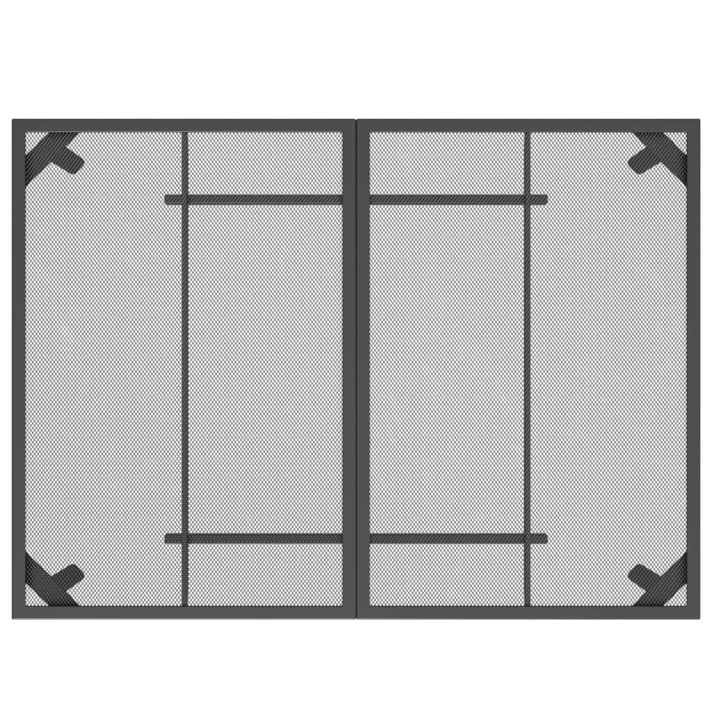 vidaXL 7 Piece Garden Dining Set Anthracite Metal Mesh