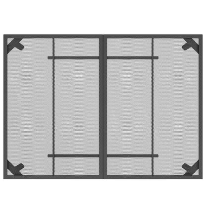 vidaXL 7 Piece Garden Dining Set Anthracite Metal Mesh