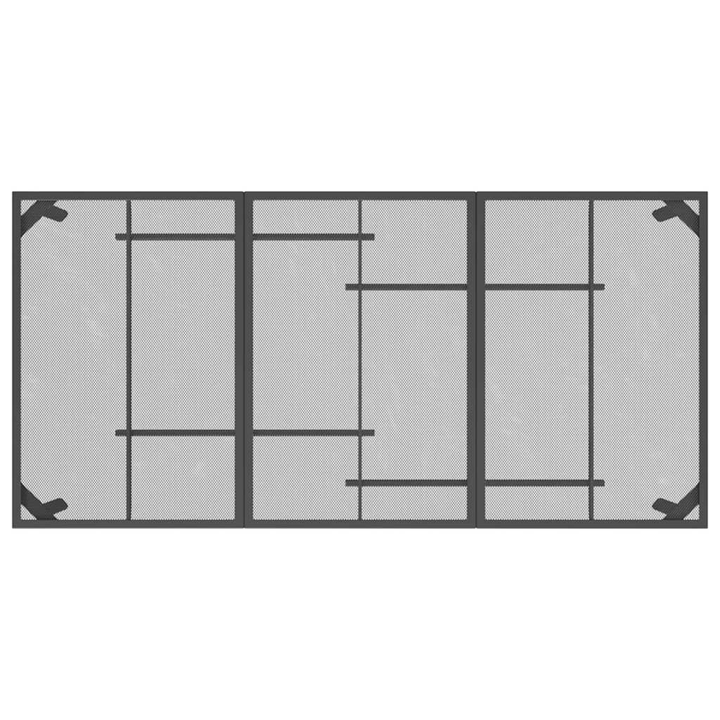 vidaXL 7 Piece Garden Dining Set Anthracite Metal Mesh