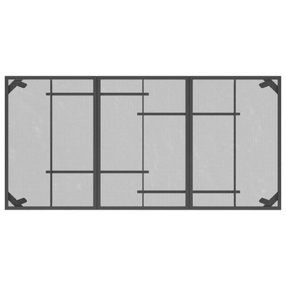 vidaXL 7 Piece Garden Dining Set Anthracite Metal Mesh