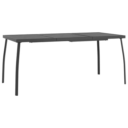 vidaXL Garden Dining Set | Anthracite | Expanded Metal Mesh with E-coating