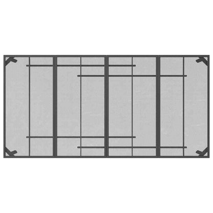 vidaXL 9 Piece Garden Dining Set Anthracite Metal Mesh