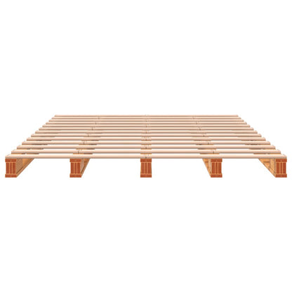 vidaXL Pallet Bed without Mattress Wax Brown 140x200 cm Solid Wood Pine