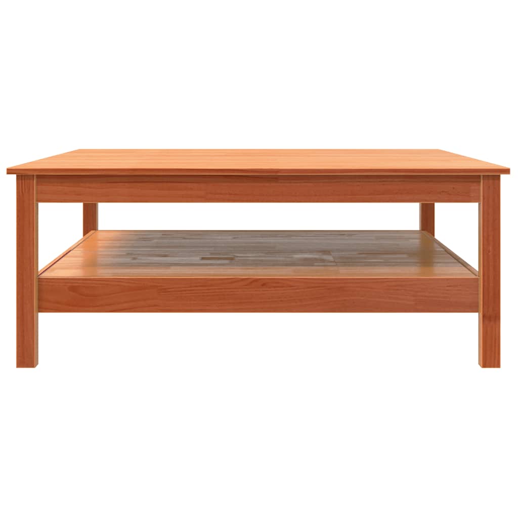 vidaXL Coffee Table Wax Brown 100x100x40 cm Solid Wood Pine