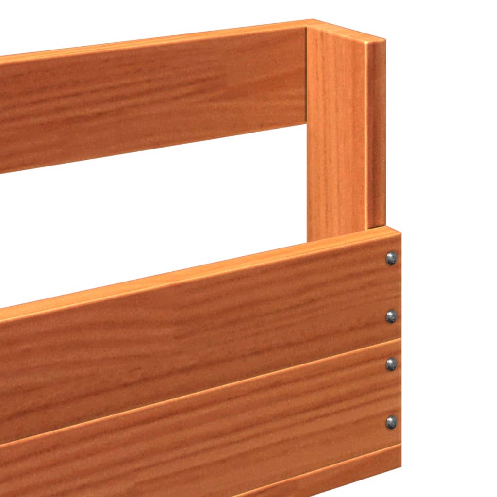 vidaXL Wall-mounted Shoe Racks 2 pcs Wax Brown 59x8.5x23.5 cm Solid Wood Pine