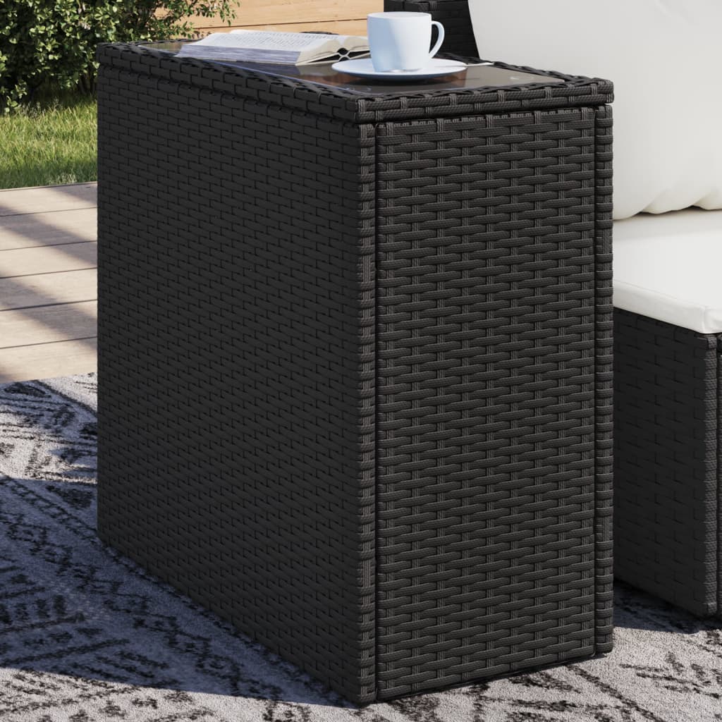 vidaXL Garden Side Table | Black