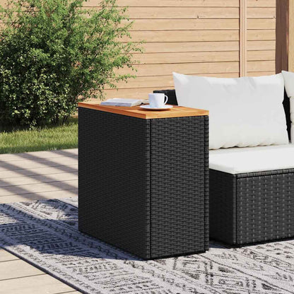 vidaXL Garden Side Table | Black and Brown