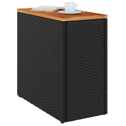 vidaXL Garden Side Table | Black and Brown