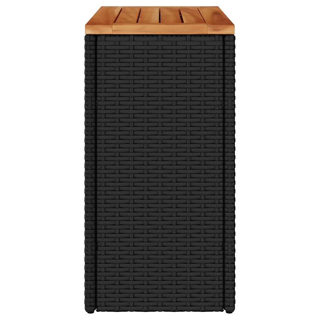 vidaXL Garden Side Table | Black and Brown