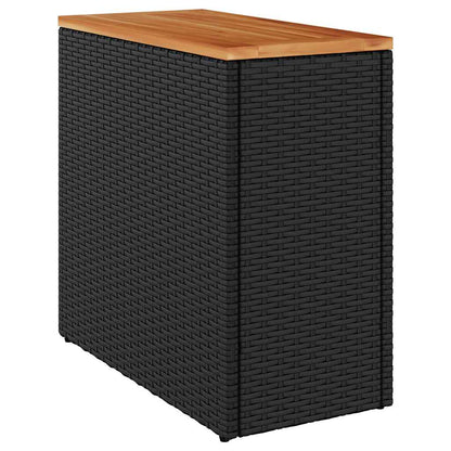 vidaXL Garden Side Table | Black and Brown