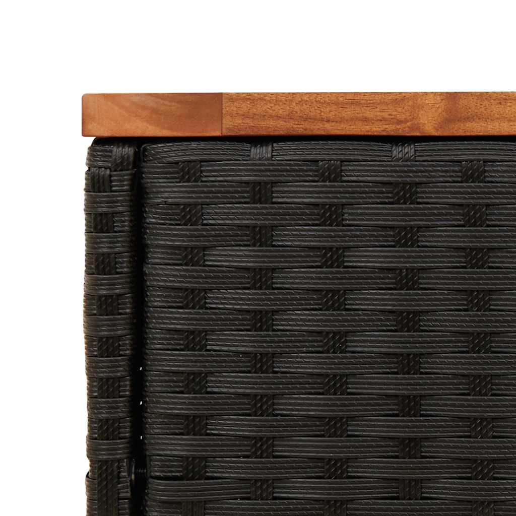vidaXL Garden Side Table | Black and Brown