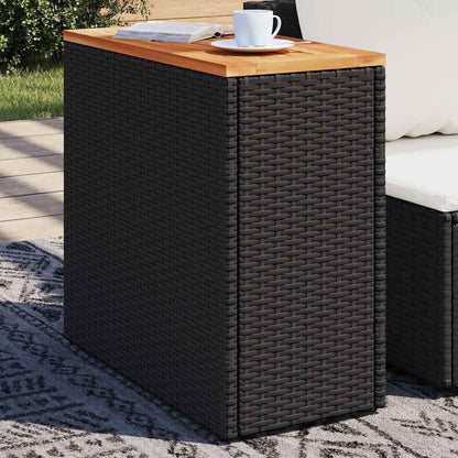vidaXL Garden Side Table | Black and Brown