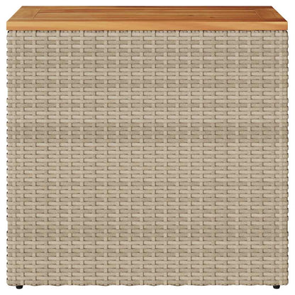 vidaXL Garden Side Table with Wooden Top Beige 58x27.5x55 cm