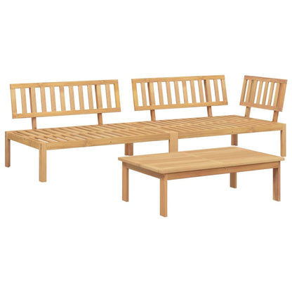 vidaXL Pallet Sofa Set | Brown | Solid Acacia Wood | Large | Modular