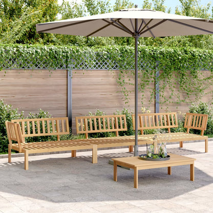 vidaXL Pallet Sofa Set | Natural Wood | Solid Acacia wood | Large | Modular