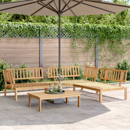 vidaXL Pallet Sofa Set | Natural acacia wood | Solid acacia wood | Large