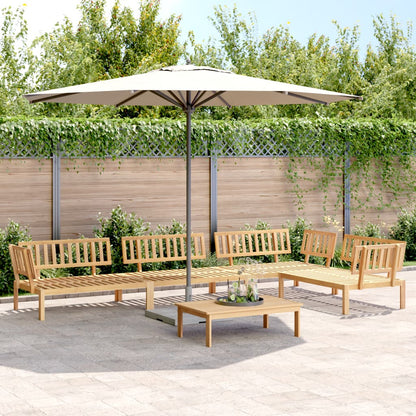 vidaXL Pallet Sofa Set | Brown | Solid Acacia wood | Medium | Modular