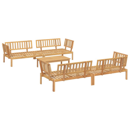 vidaXL Pallet Sofa Set | Natural wood | Solid Acacia wood | Large |  Modular