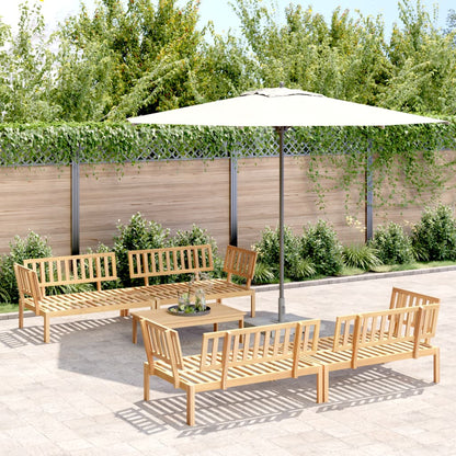 vidaXL Pallet Sofa Set | Natural wood | Solid Acacia wood | Large |  Modular