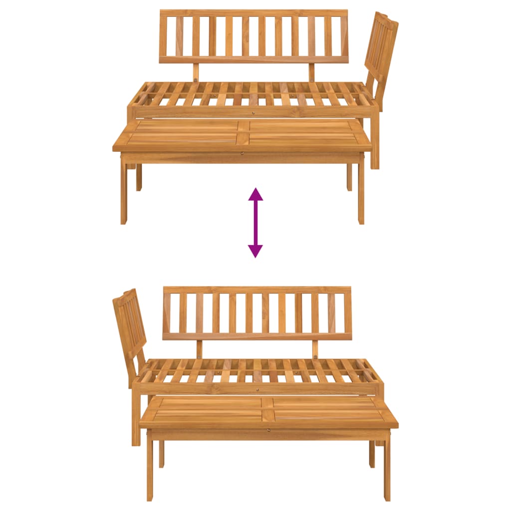 vidaXL Garden Pallet Sofa Set 2 pcs Solid Wood Acacia