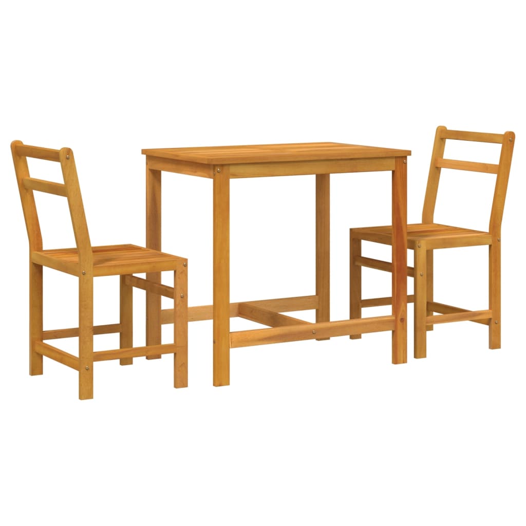 vidaXL Balcony Set | Natural Acacia Wood | Solid Acacia wood | Compact
