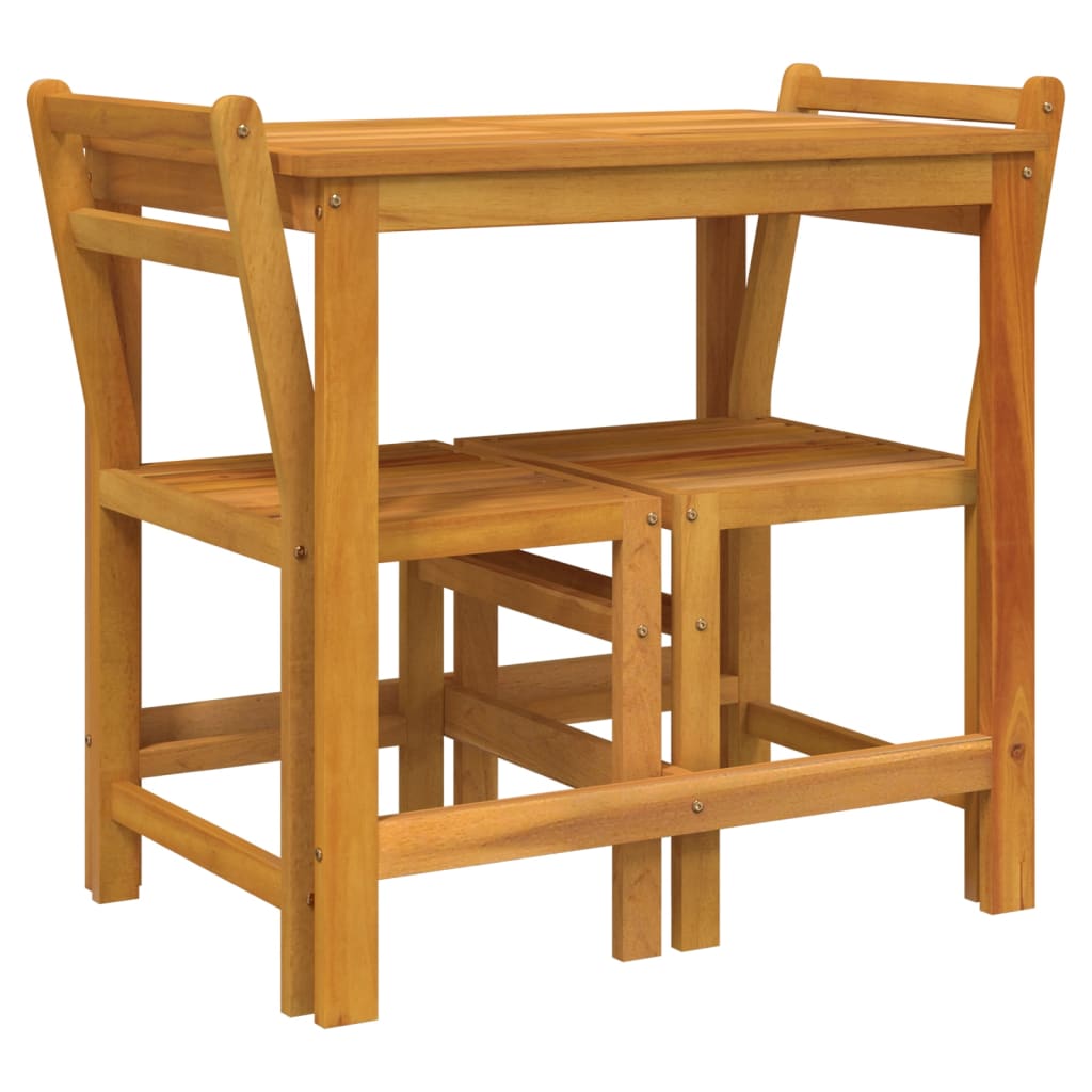 vidaXL Balcony Set | Natural Acacia Wood | Solid Acacia wood | Compact