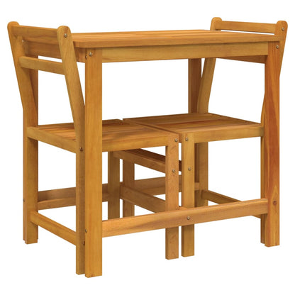 vidaXL Balcony Set | Natural Acacia Wood | Solid Acacia wood | Compact