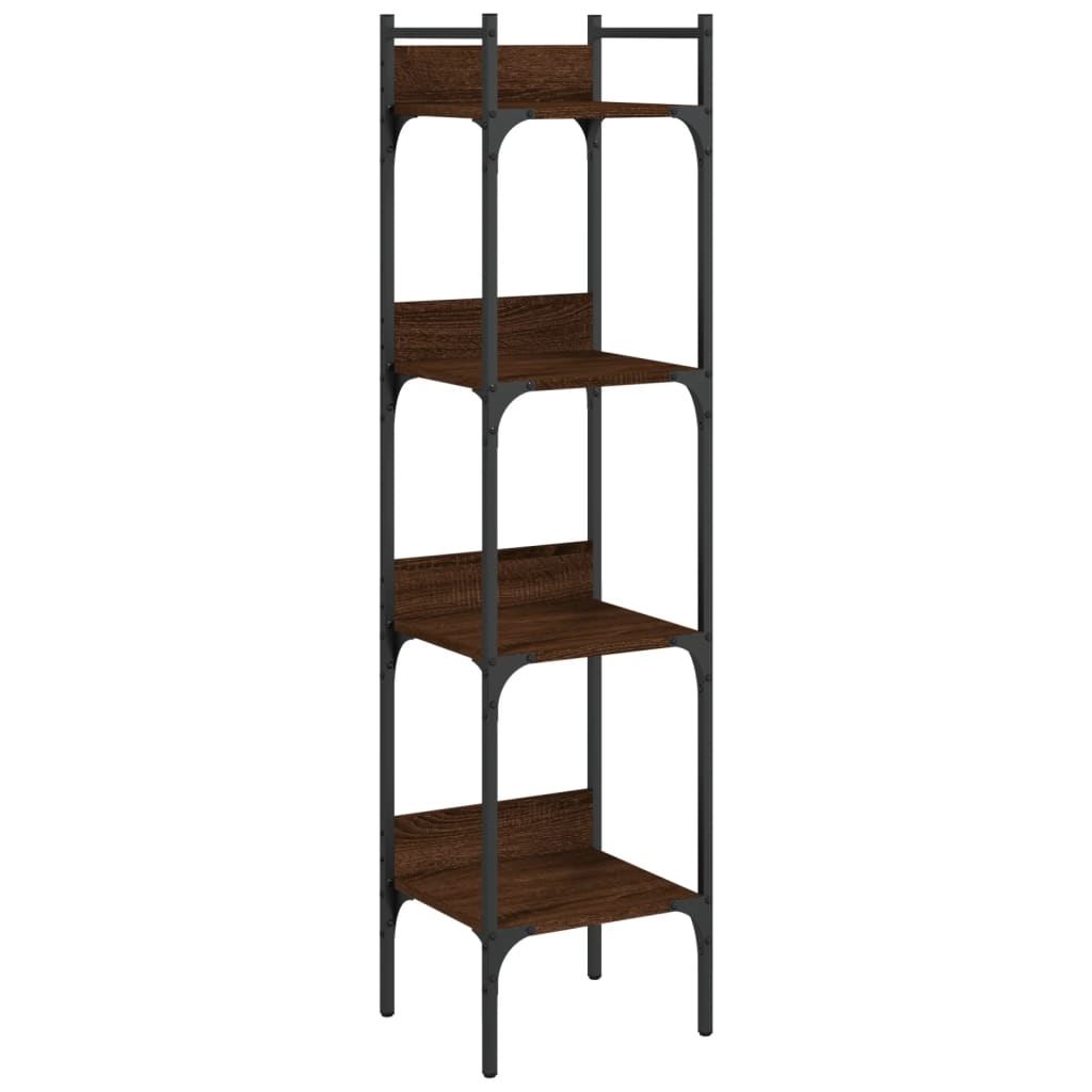 vidaXL Bookshelf 4-Tier Brown Oak 35x30x138,5 cm Engineered Wood
