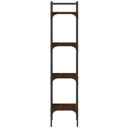 vidaXL Bookshelf 4-Tier Brown Oak 35x30x138.5 cm Engineered Wood