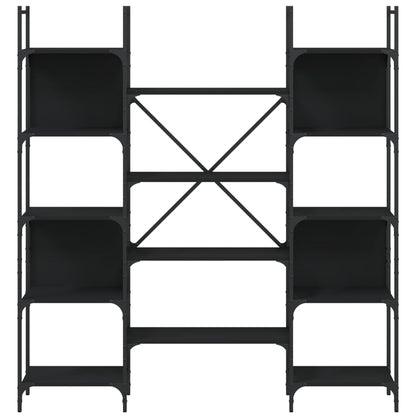 vidaXL Bookshelf | Black | Engineered wood | Large | Bookshelf | Rectangular