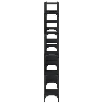 vidaXL Bookshelf | Black | Engineered wood | Large | Bookshelf | Rectangular