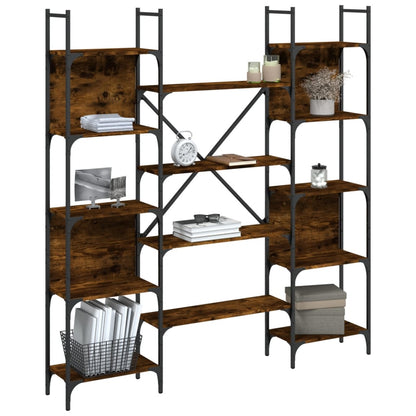 vidaXL Bookshelf | Smoked oak | Engineered wood | Large | Bookshelf